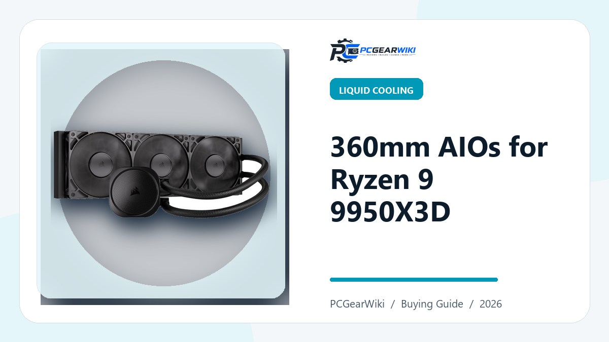 Best 360mm AIO Coolers for Ryzen 9 9950X3D 1 360mm AIO coolers for Ryzen 9 9950X3D featured image