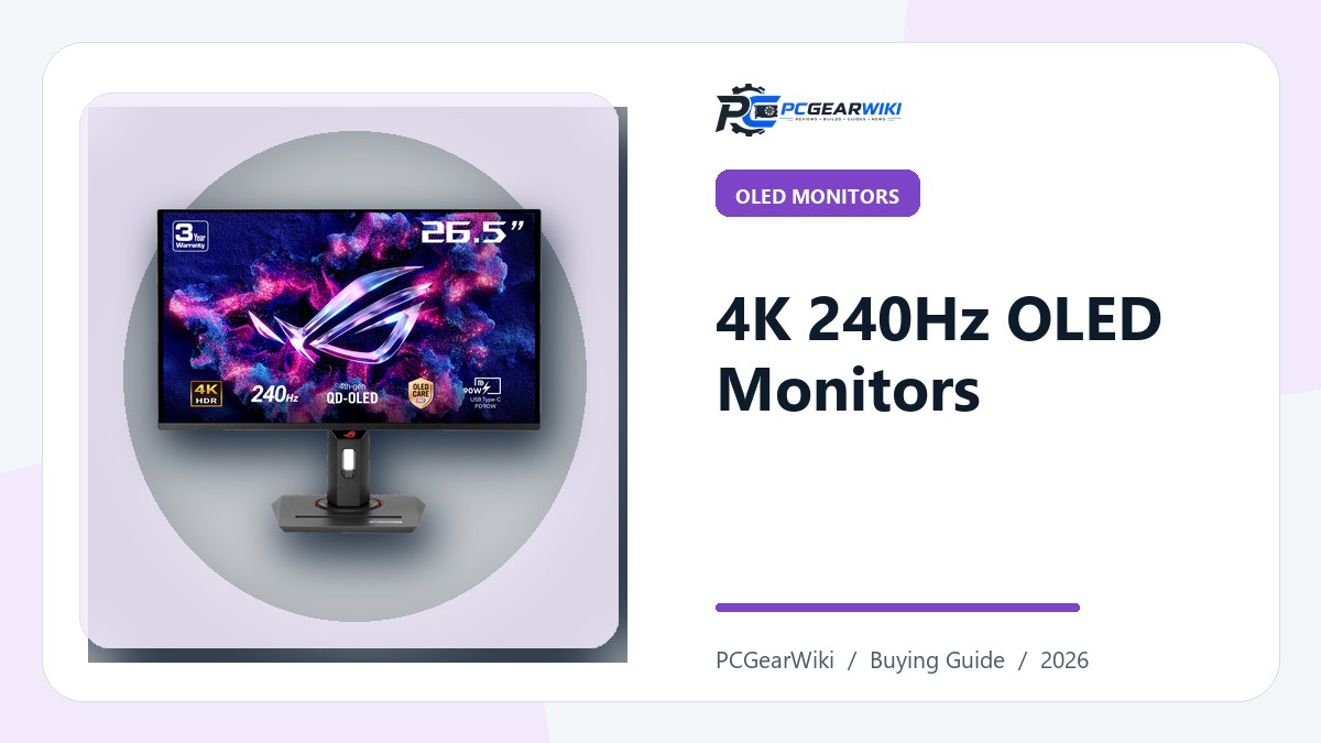 Best 4k 240hz Oled Monitor Buying Guide 1 4K 240Hz OLED gaming monitors featured image