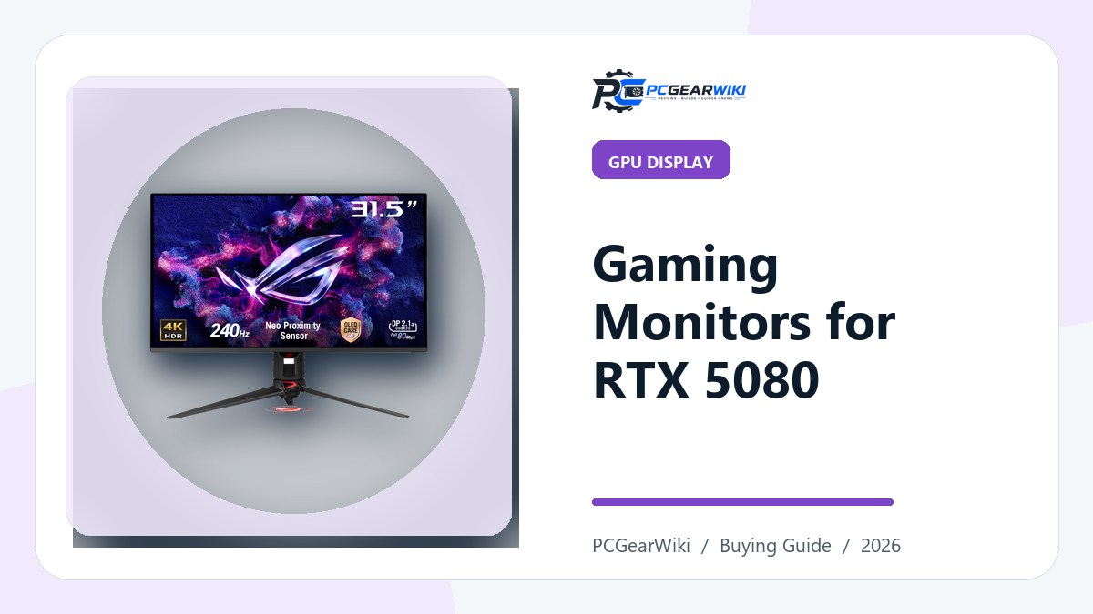 Gaming monitors for NVIDIA GeForce RTX 5080 featured image