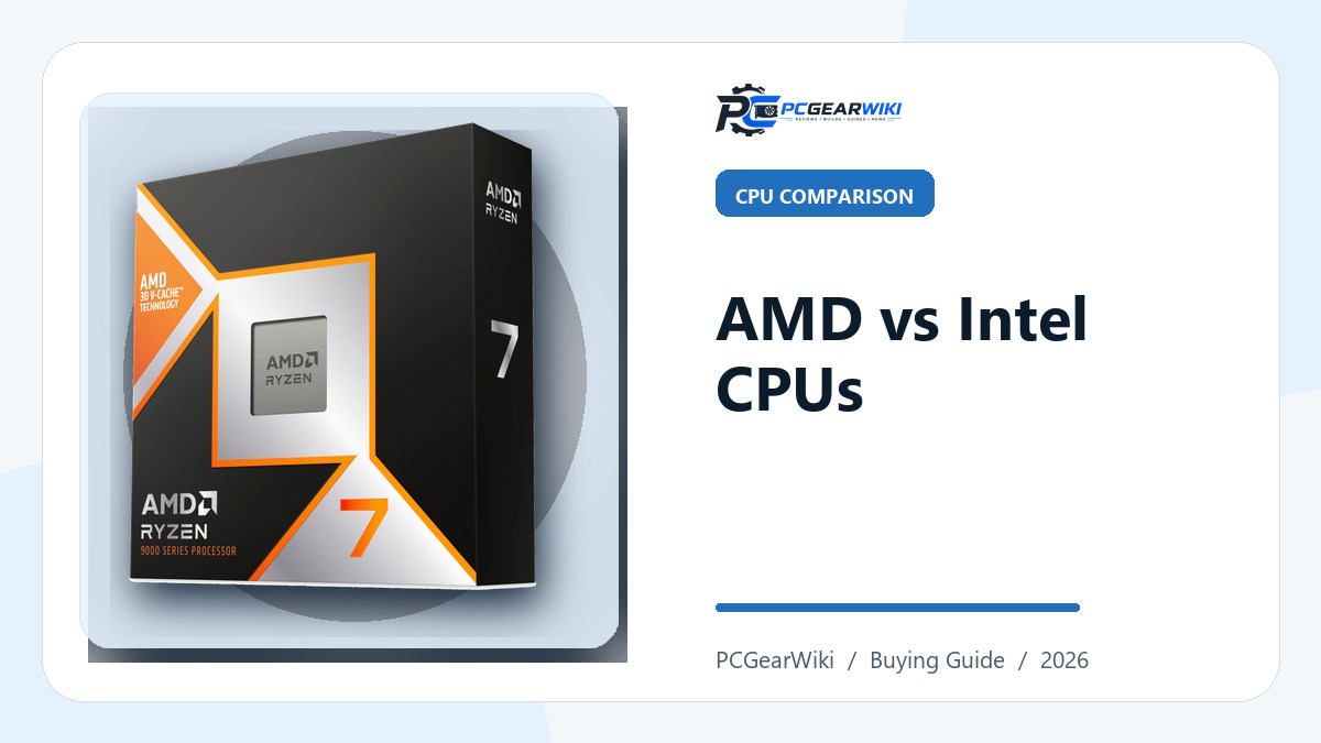AMD vs Intel CPU Comparison 2026: Gaming & Productivity 1 AMD Vs Intel Processor Comparison: Key Differences & Which to Choose featured image