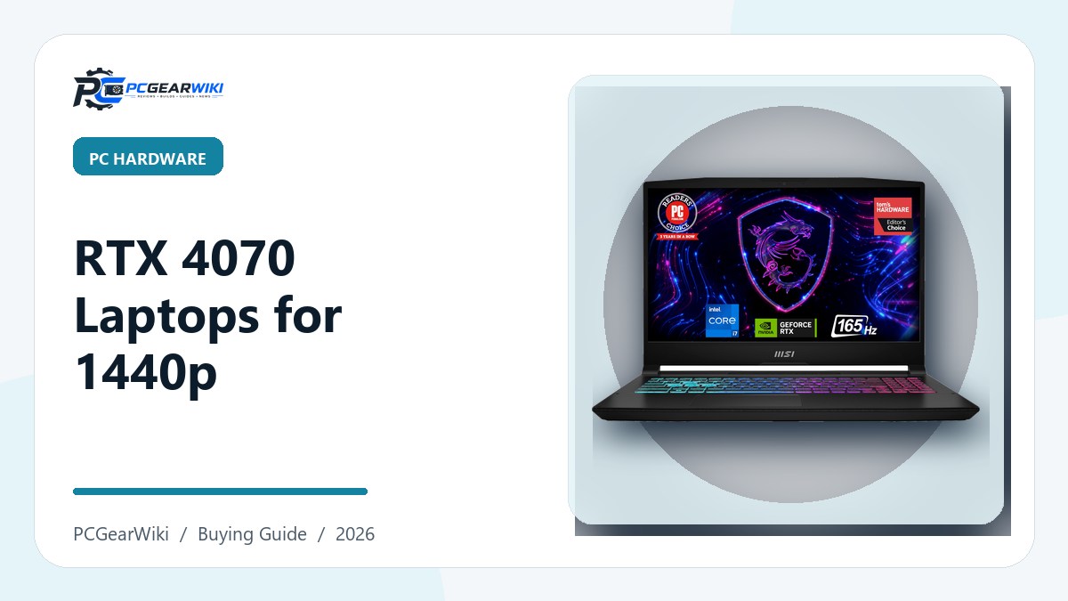 RTX 4070 Laptop For 1440p Gaming: Top QHD Picks featured image