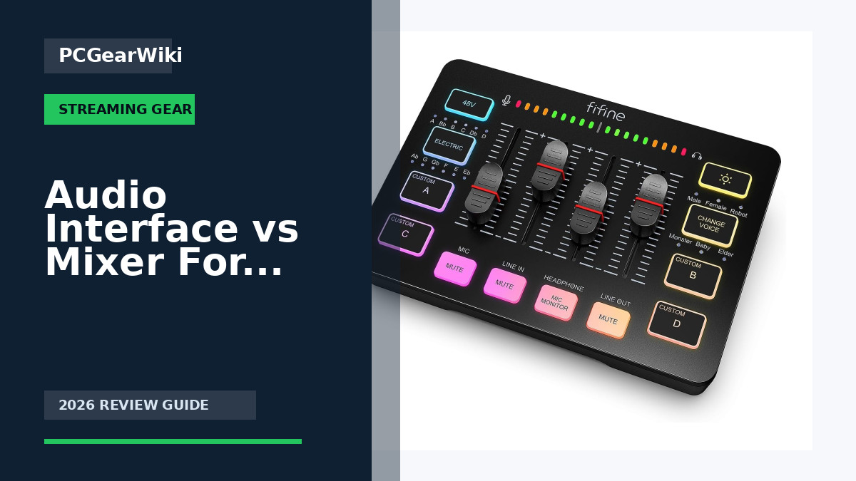 FIFINE SC3 RGB Gaming Audio Mixer with XLR Mic Input 48V Phantom Power Voice Effects for Streaming for Audio Interface Vs Mixer For Streaming Buying Guide