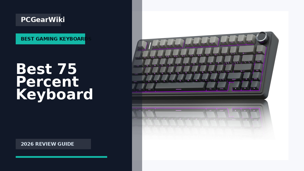AULA F75 Pro 75% Wireless Mechanical Gaming Keyboard Hot-Swappable RGB with Knob for Best 75 Percent Keyboard Buying Guide for 2026
