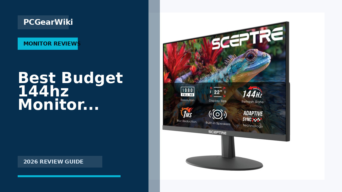 Best Budget 144Hz Monitors for 2026: Value Gaming Picks 1 Sceptre 22 Inch 144Hz Gaming Monitor FHD 1080p with Built-in Speakers and Blue Light Filter for Best Budget 144hz Monitor Buying Guide for 2026