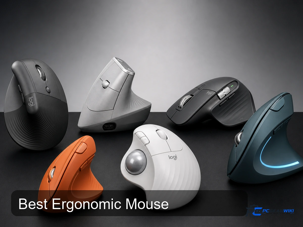 Best Ergonomic Mice for 2026: Comfort and Productivity Picks 1 Premium thumbnail showing a curated collection of top ergonomic computer mice in a studio lighting setup, ready for a product review article.