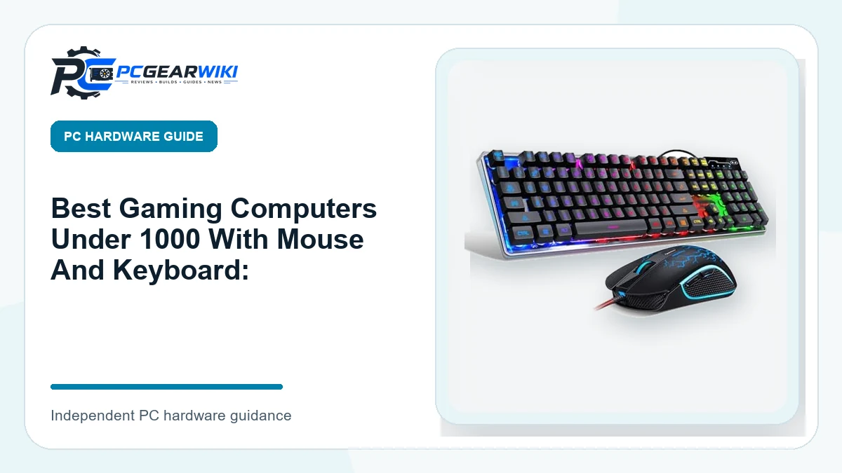 Best Gaming Computers Under 1000 With Mouse And Keyboard: featured image