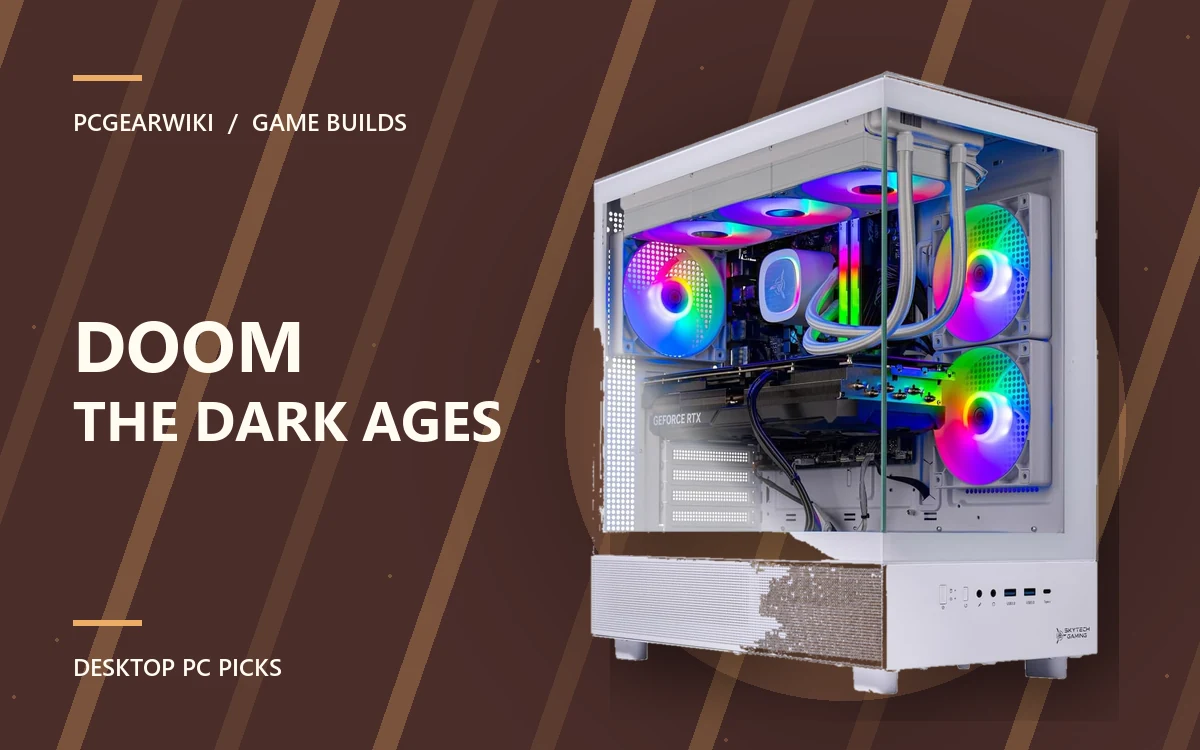 Skytech Gaming Azure 3 Desktop PC featured for DOOM THE DARK AGES gaming PC picks