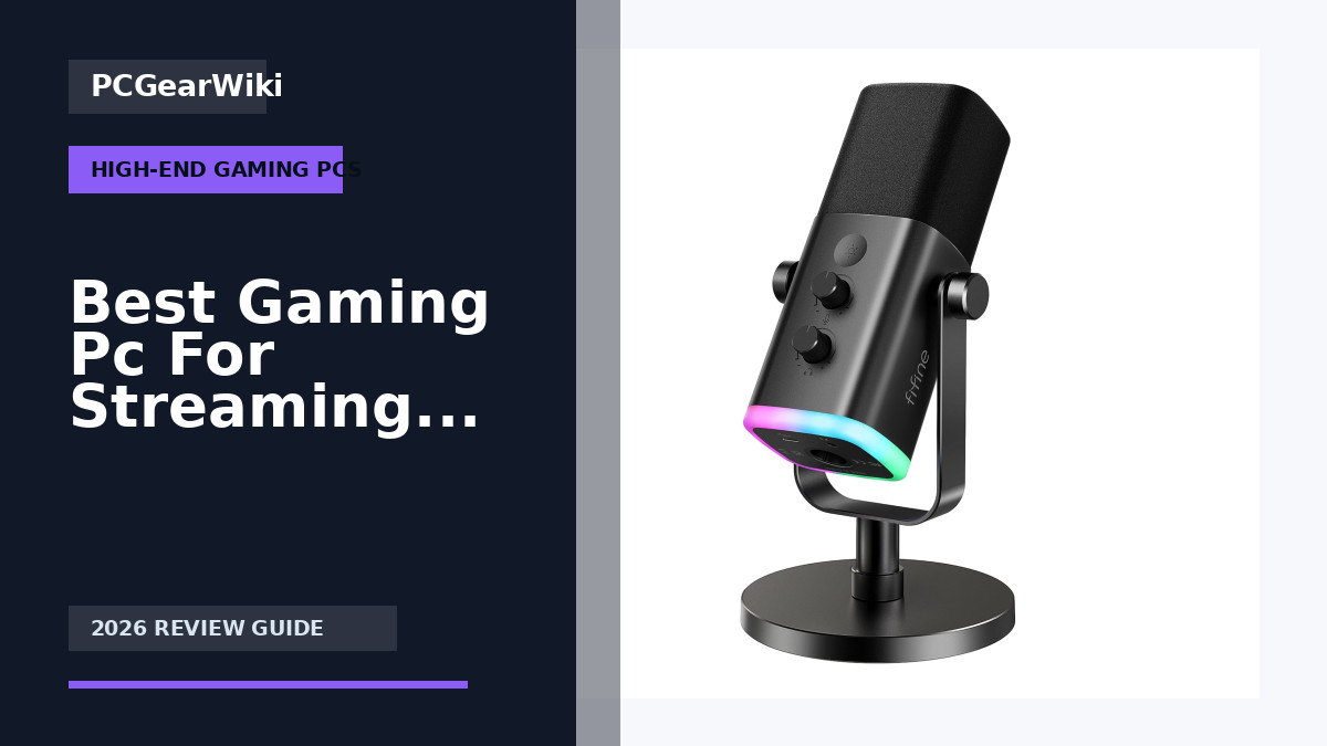 FIFINE AM8 USB/XLR Dynamic Microphone with RGB for Gaming Podcast Streaming for Best Gaming Pc For Streaming And Recording Buying Guide for 2026
