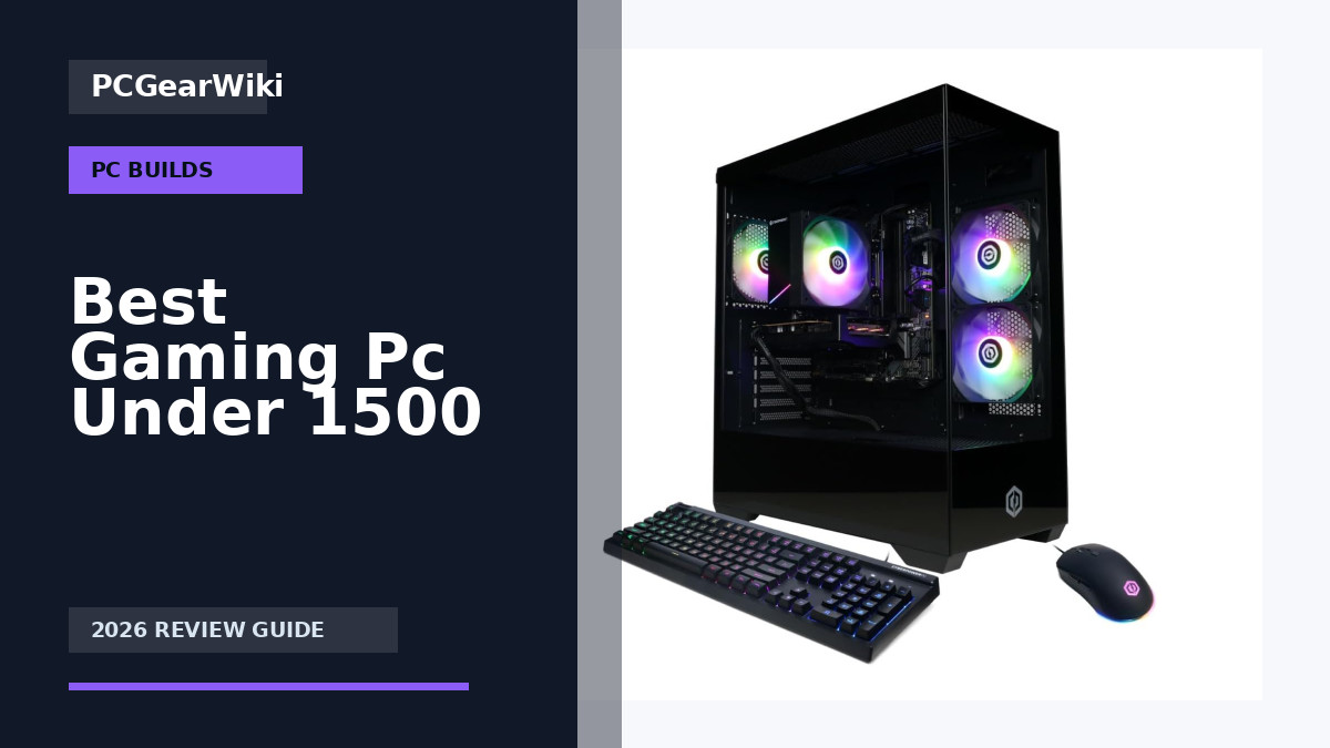 CyberPowerPC Gamer Xtreme Gaming PC Intel i5-14400F RTX 5060 16GB DDR5 1TB SSD for Best Gaming Pc Under 1500 Buying Guide for 2026