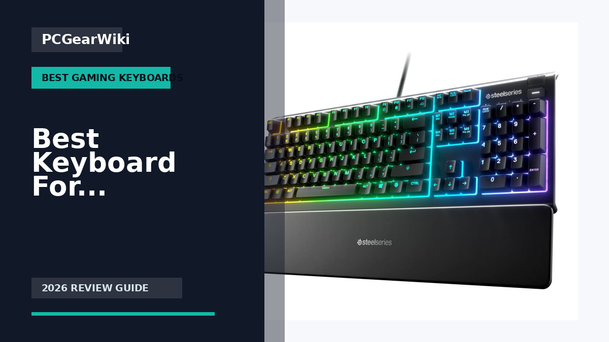 SteelSeries Apex 3 RGB Gaming Keyboard with IP32 Water Resistance and Magnetic Wrist Rest for Best Keyboard For Valorant Buying Guide for 2026