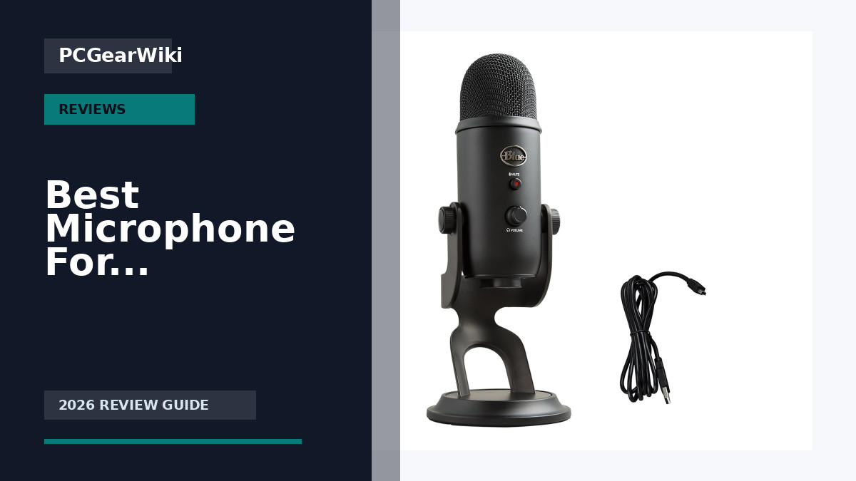 Best Microphone For Streaming Buying Guide for 2026 1 Logitech Blue Yeti USB Microphone Blackout for Streaming Podcasting Gaming Recording for Best Microphone For Streaming Buying Guide for 2026