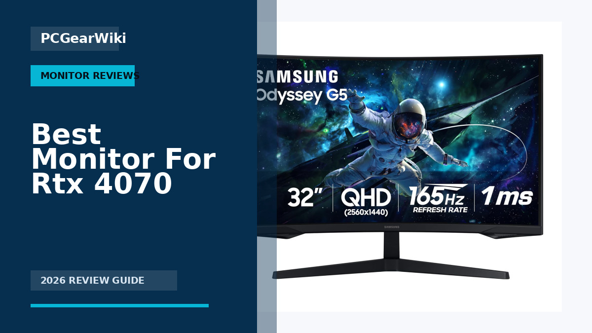 Best Monitor For Rtx 4070 Buying Guide for 2026 1 Samsung 32" Odyssey G55C QHD 1000R Curved Gaming Monitor 165Hz HDR10 FreeSync for Best Monitor For Rtx 4070 Buying Guide for 2026