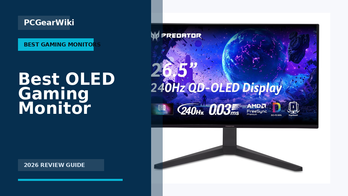 Acer Predator X27U 26.5" WQHD QD-OLED 240Hz Gaming Monitor AMD FreeSync for Best OLED Gaming Monitor