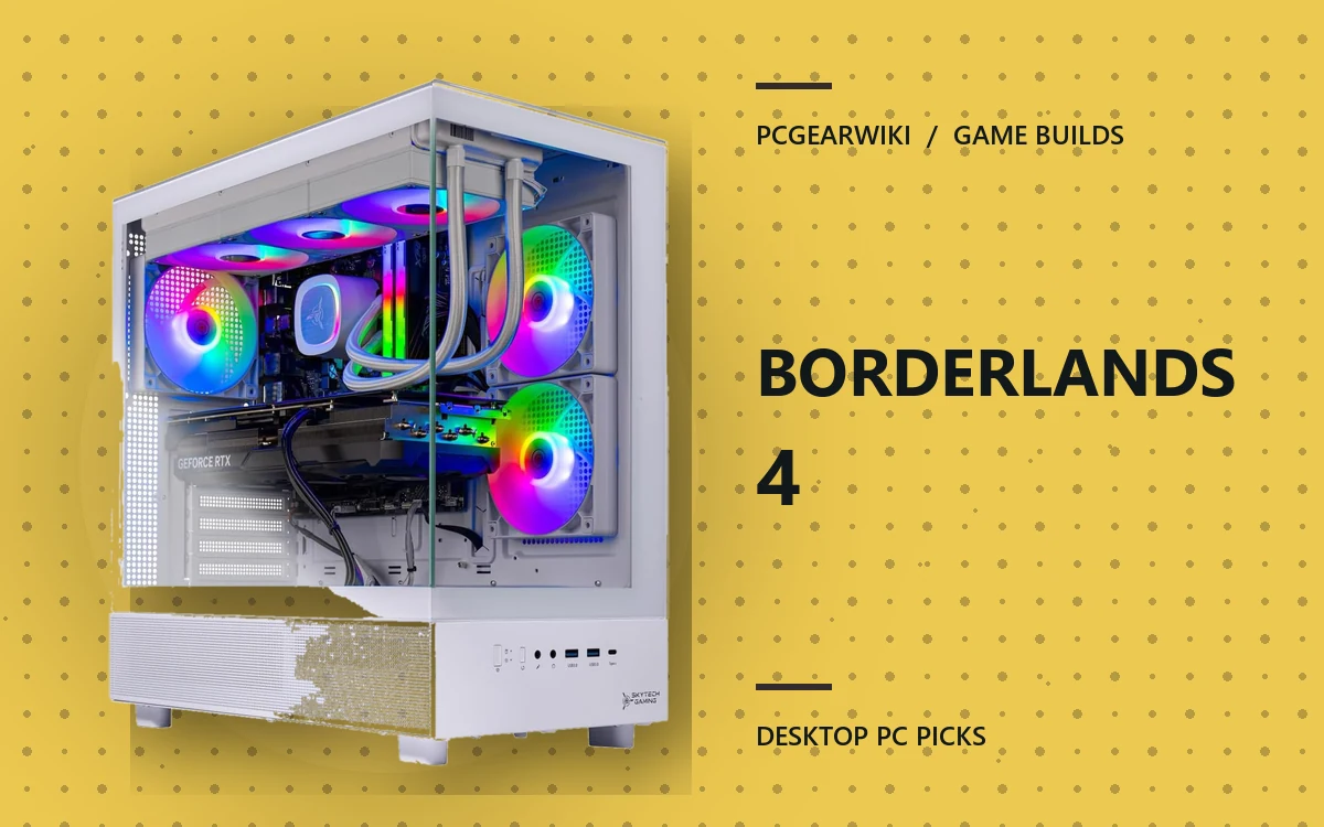 Skytech Gaming Azure 3 Desktop PC featured for BORDERLANDS 4 gaming PC picks