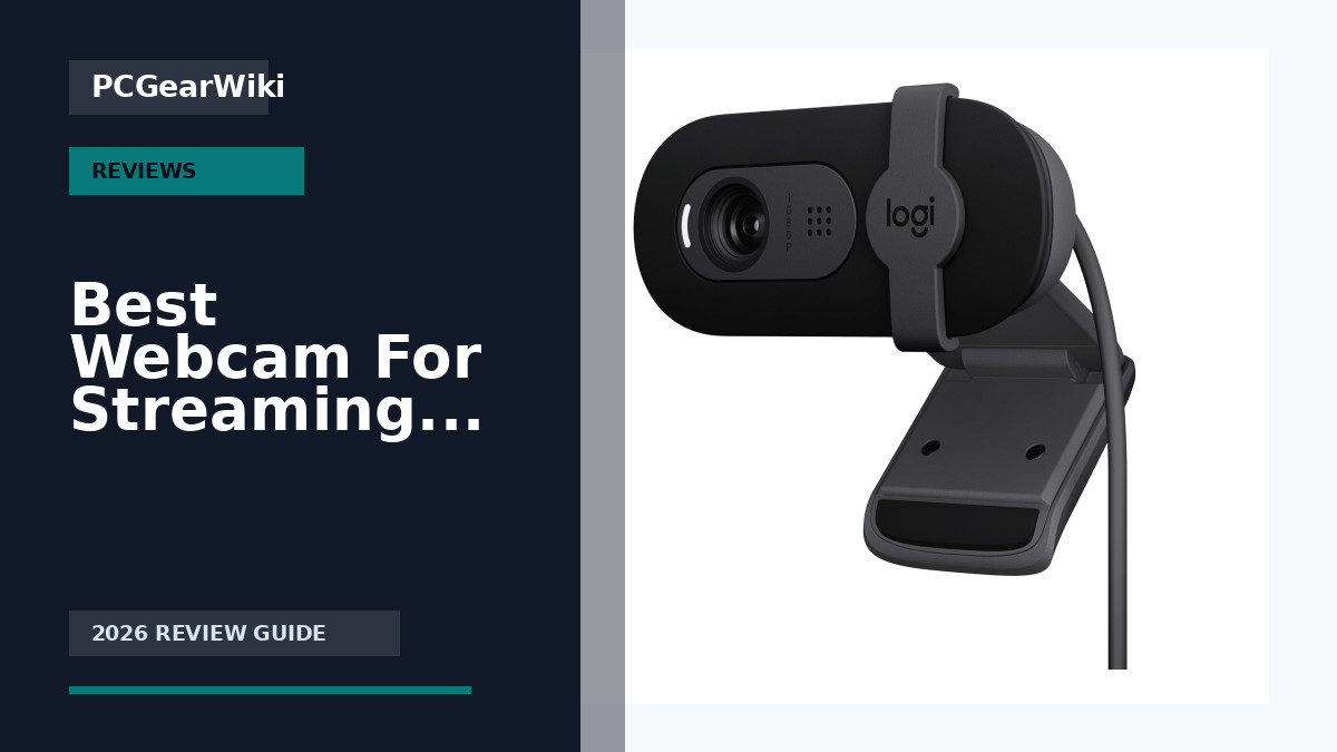 Best Webcam For Streaming Buying Guide for 2026 1 Logitech Brio 101 1080p Webcam with Mic Privacy Shutter for Zoom Teams for Best Webcam For Streaming Buying Guide for 2026