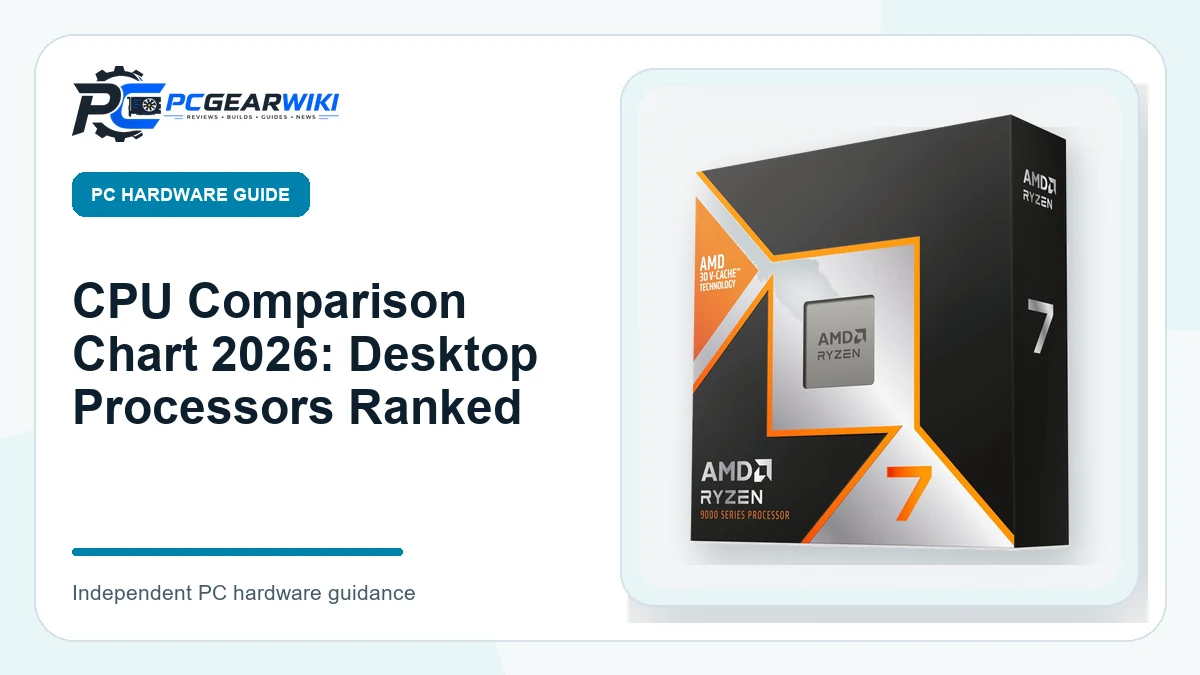 CPU Comparison Chart 2026: Desktop Processors Ranked featured image