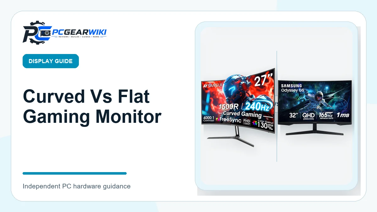 Curved Vs Flat Gaming Monitor: Key Differences & Which to Choose 1 Curved Vs Flat Gaming Monitor featured image