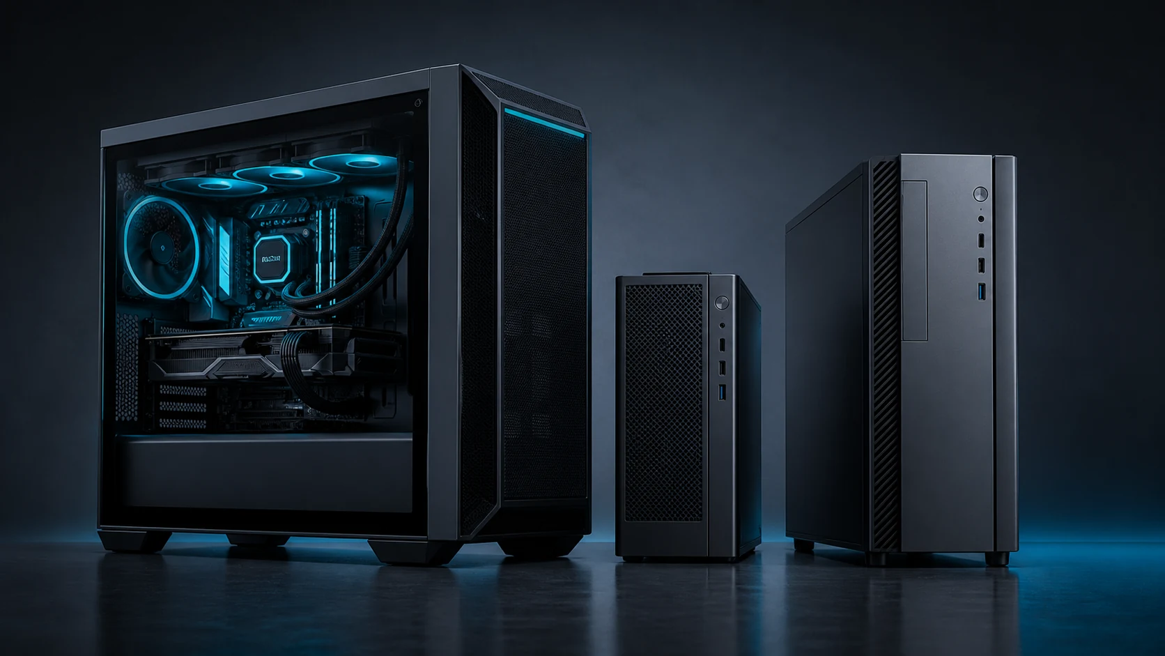 Best Desktop Pc 2026: Top Picks and Buying Guide 1 Exploded desktop PC with case panels, motherboard, graphics card, cooling, and power supply