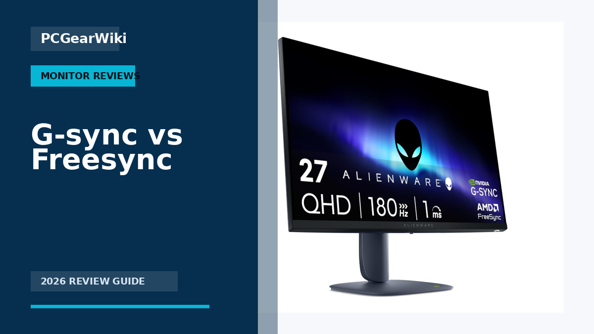 Alienware AW2725DM 27 Inch QHD 180Hz IPS Gaming Monitor G-SYNC FreeSync for G-sync Vs Freesync Buying Guide for 2026