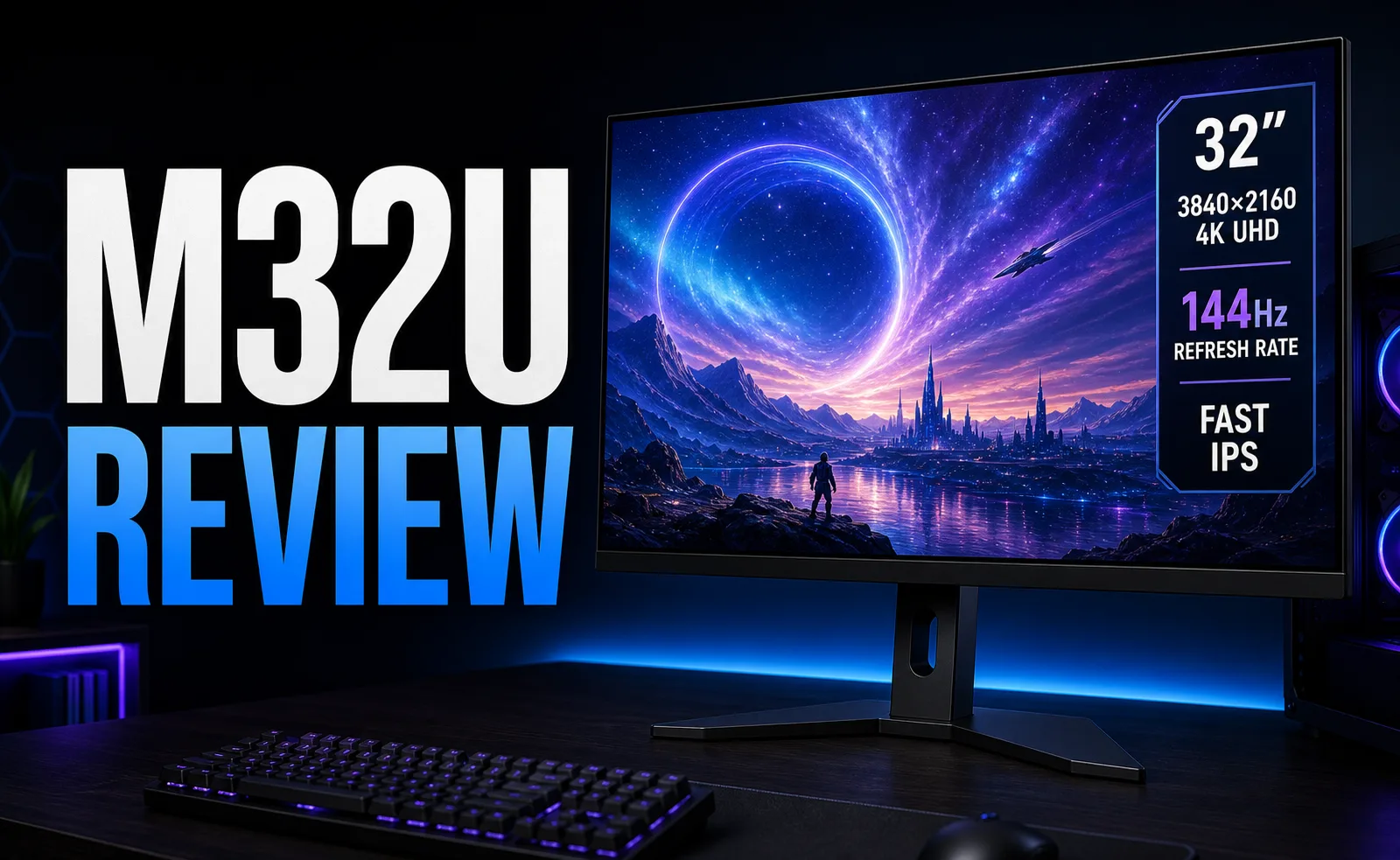 Gigabyte M32U review 4K gaming monitor thumbnail