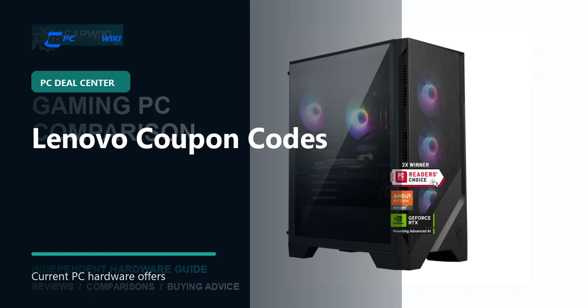 Lenovo Coupon Codes for PC hardware