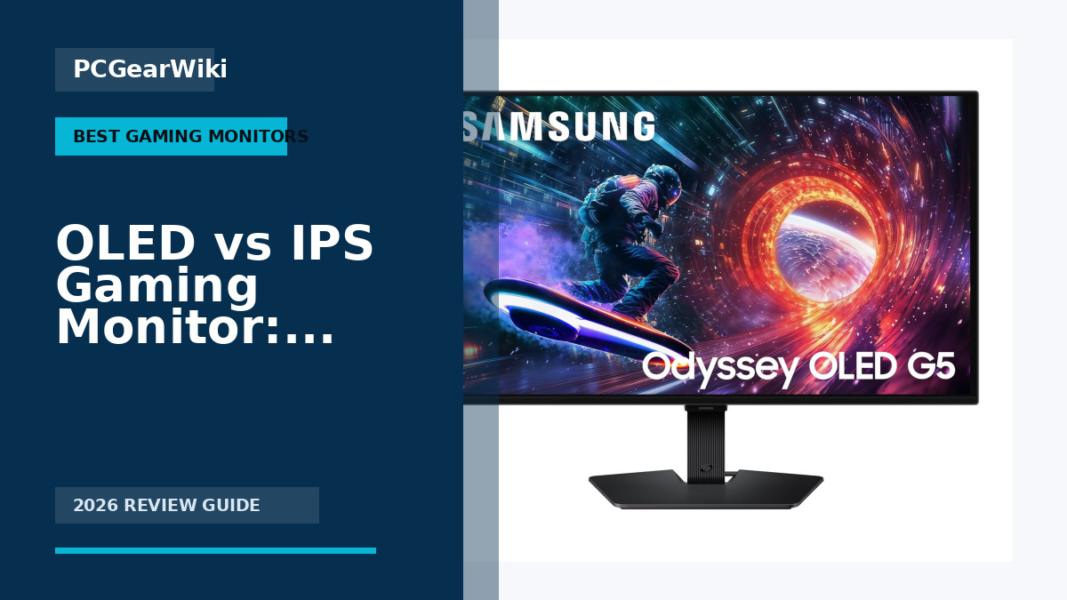 OLED vs IPS Gaming Monitor: Which Should You Choose? 1 Samsung Odyssey OLED G5 G50SF 27" QHD QD-OLED Gaming Monitor 180Hz 0.03ms G-Sync for OLED Vs IPS Gaming Monitor: Key Differences, Pros & Cons