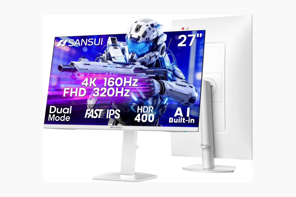 SANSUI 27" 4K Gaming Monitor, UHD 160Hz or FHD 320Hz Dual Mode PC Monitor- product image