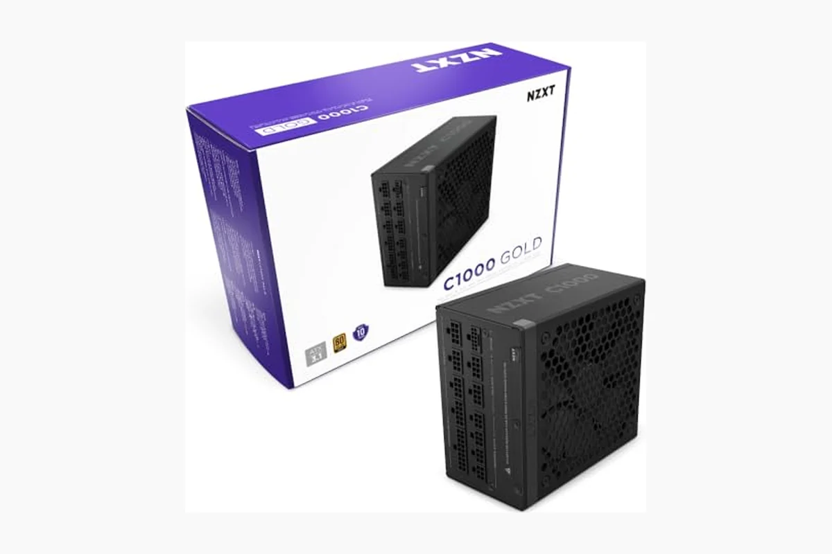 NZXT C1000 Gold ATX 3.1 - Fully Modular Low-Noise PC Gaming Power Supply - product image