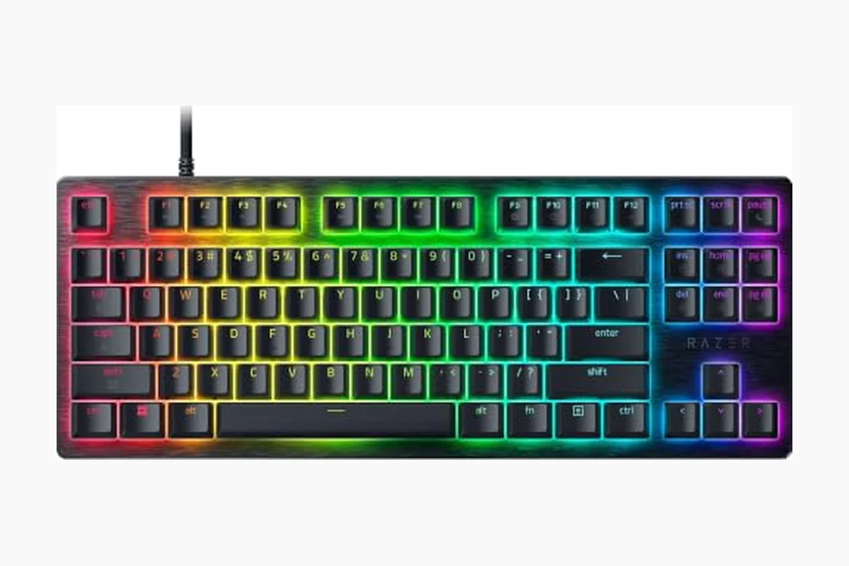 Best Gaming Keyboard With Adjustable Actuation: Top Picks 1 Razer Huntsman V3 HE Magnetic TKL 8KHz Wired Gaming Keyboard product image