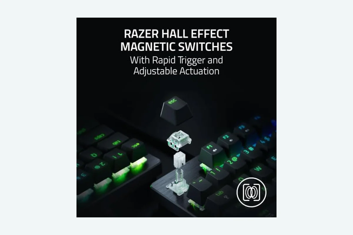Razer Huntsman V3 HE Magnetic TKL 8KHz Wired Gaming Keyboard product image