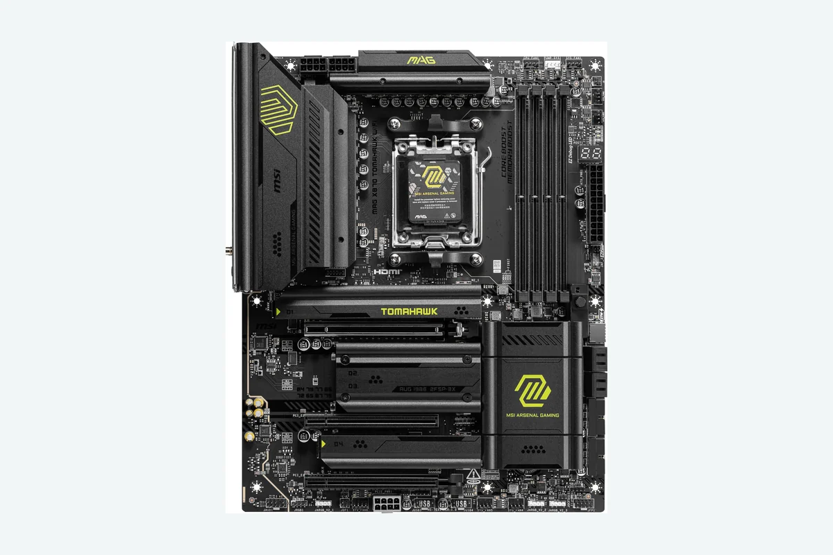 MSI MAG X870 Tomahawk WiFi Gaming Motherboard (AMD Ryzen 9000/8000/7000 Series Processors, AM5, DDR5, product image