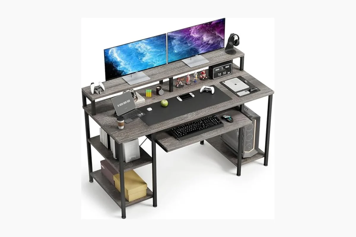 VERMESS Computer Desk- 48 Inch Home Office Desk with Keyboard Tray, 47" Gaming Desk product image