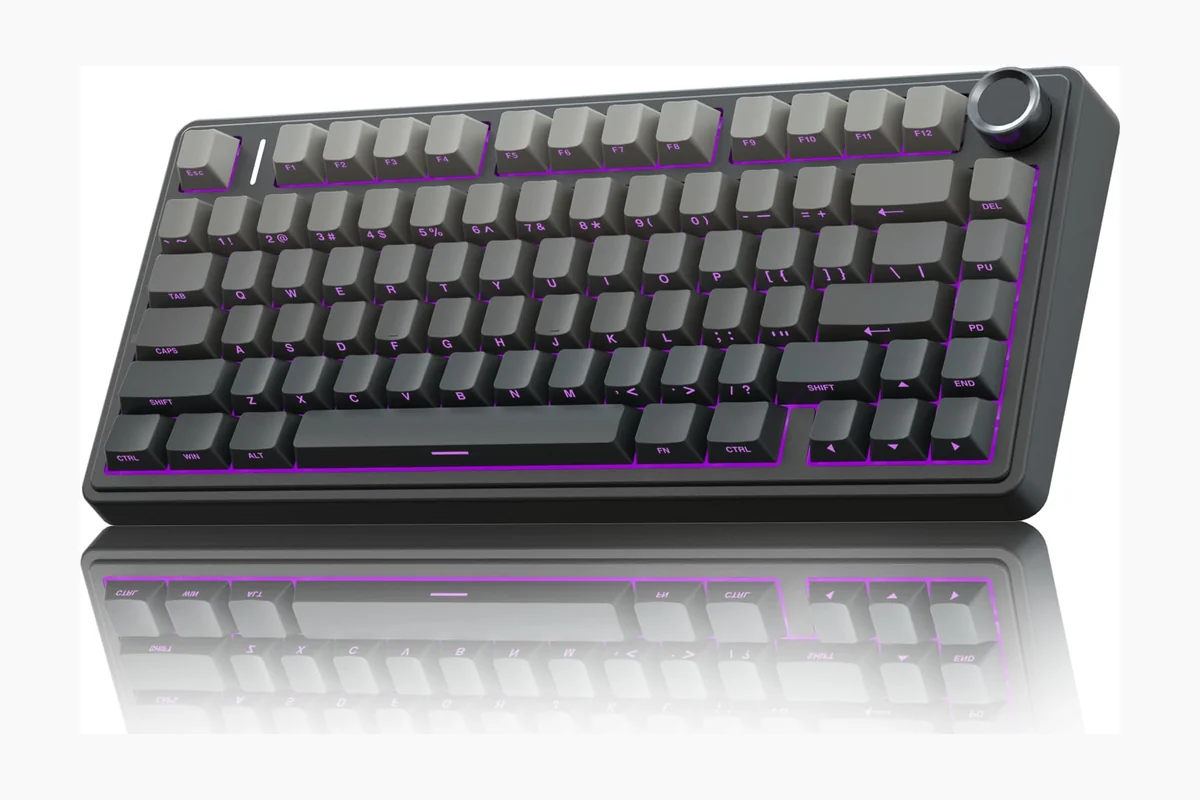 Custom Mechanical Keyboard Buying Guide for 2026 1 AULA F75 Pro Wireless Mechanical Keyboard,75% Hot Swappable Custom Keyboard with Knob,RGB Backlit,Pre-lubed Reaper product image