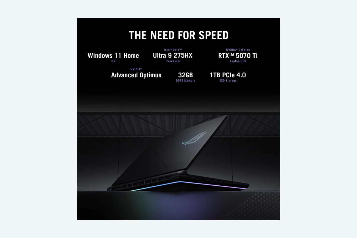 ASUS ROG Strix G16 (2025) Gaming Laptop, 16” ROG Nebula Display 16:10 2.5K 240Hz/3ms, product image