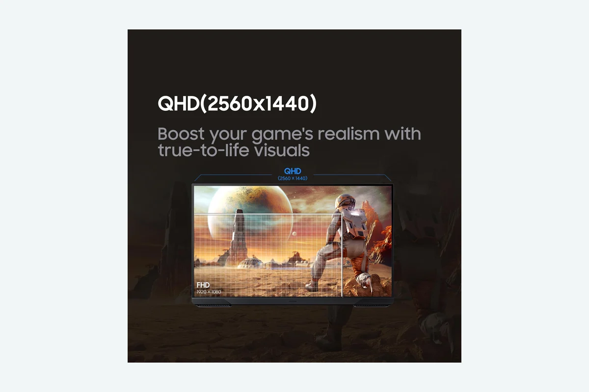 Samsung 27" Odyssey G5 (G51F) Gaming Monitor - QHD (1440P), 180Hz, 1ms, AMD FreeSync, product image