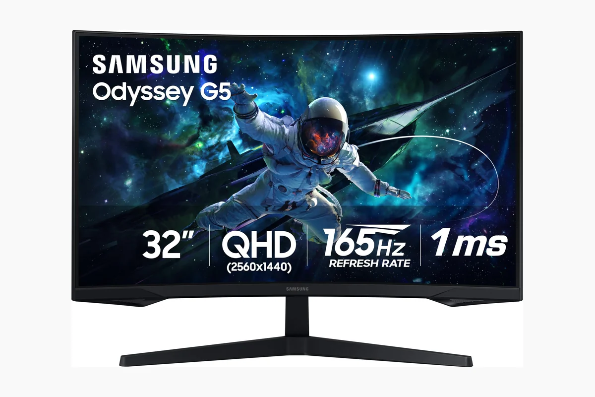 Best Gaming Monitor For Xbox Series X: Top Picks and Buying Guide 2 SAMSUNG 32" Odyssey G55C Series QHD 1000R Curved Gaming Monitor, 1ms(MPRT), HDR10, 165Hz, AMD product image