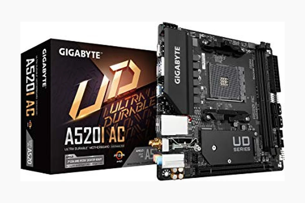 Best ITX Motherboard: Buying Guide for 2026 2 Gigabyte A520I AC (AMD Ryzen AM4/Mini-ITX/Direct 6 Phases Digital PWM with 55A DrMOS/Gaming GbE product image