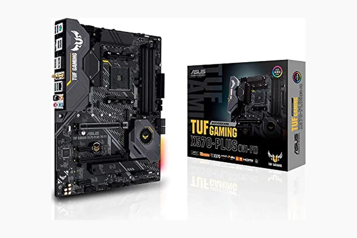 Best X570 Motherboard With WiFi 6: Buying Guide 2 ASUS TUF GAMING X570-PLUS Motherboard,WI-FI, Socket AM4, USB-C Gen2 AMD (Renewed) product image