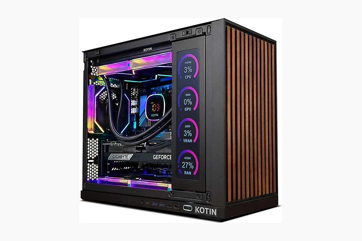 KOTIN G60B Prebuilt Gaming PC, GeForce RTX 5070 12GB GDDR7, AMD Ryzen 7 9700X, product image