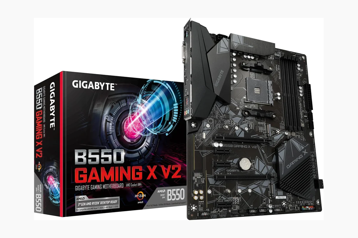 GIGABYTE B550 Gaming X V2 AMD AM4 ATX Motherboard, Supports Ryzen 5000/4000/3000 Series Processors, product image