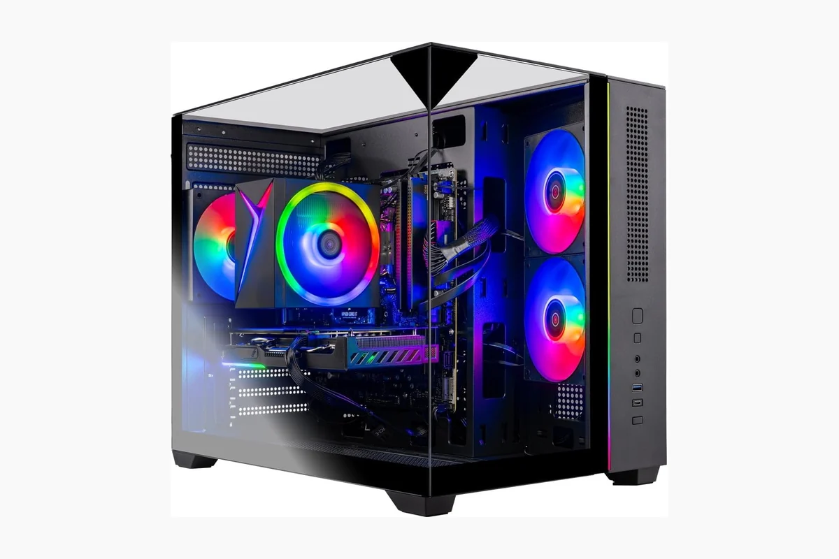 Skytech Gaming Crystal Gaming PC, AMD Ryzen 7 5700 3.7GHz, NVIDIA RTX 5060, 1TB product image