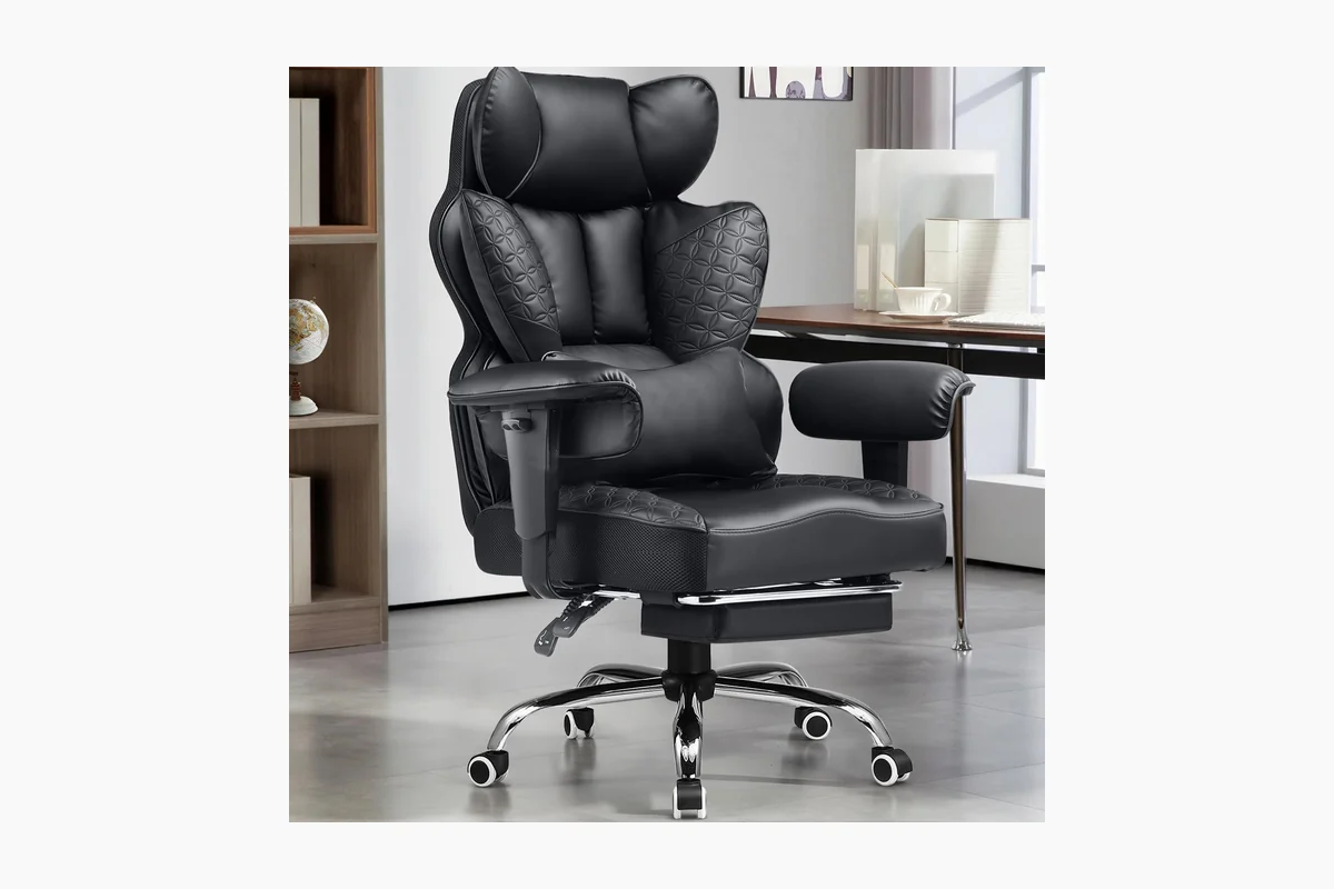 GTPLAYER Big and Tall Gaming Chair 400lbs Heavy Duty Office Chair with Foot Rest product image