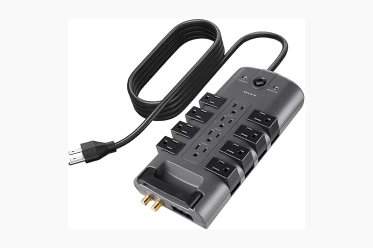 Best Surge Protector For Gaming PC: Top Picks and Buying Guide 2 Belkin Surge Protector Power Strip w/ 8 Rotating & 4 Standard Outlets - 8ft product image