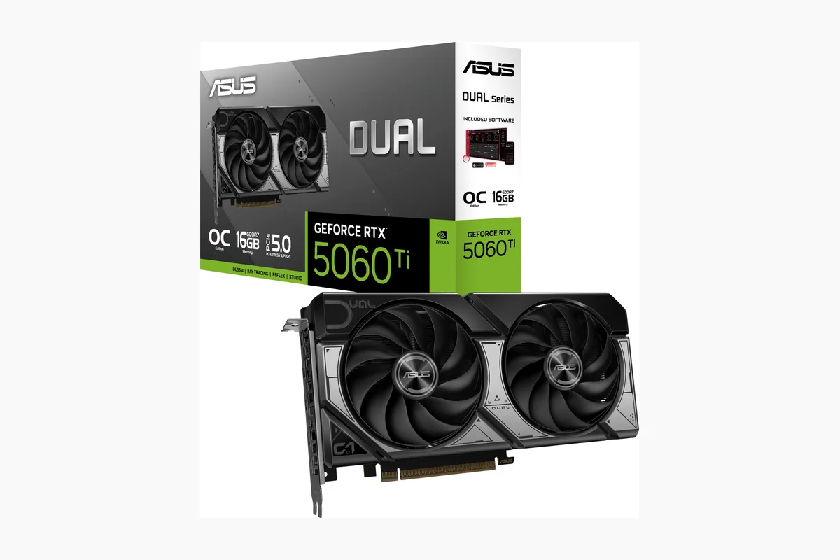 RTX 5060 Ti vs RTX 4060 Ti: Key Differences & Which to Choose 2 ASUS Dual NVIDIA GeForce RTX 5060 Ti 16GB GDDR7 OC Edition Graphics Card, (PCIe product image