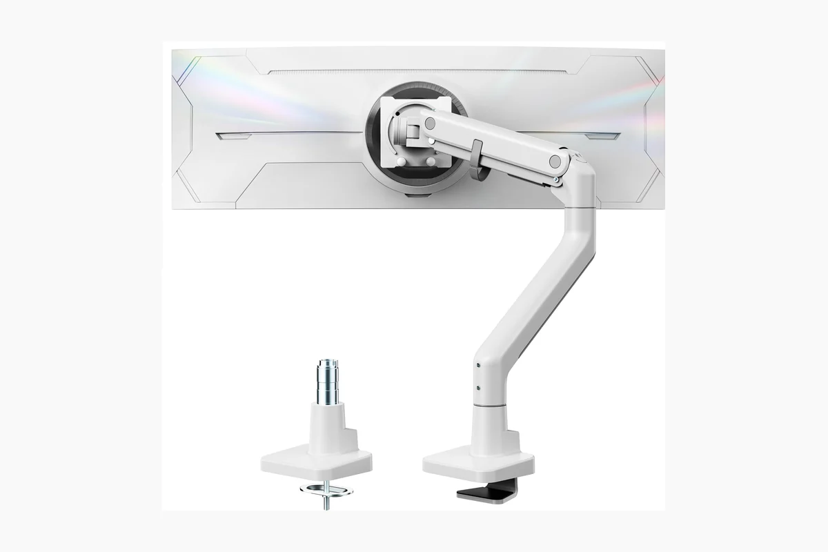 Best Monitor Arms for 2026: Single and Dual Displays 2 monTEK Heavy-Duty Monitor Arm for 17-57" Ultrawide Curved Screen, Supports up to 59.4 lbs, product image