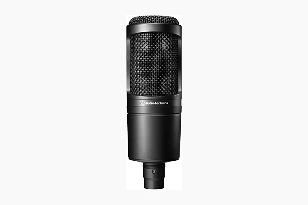 Audio-Technica AT2020 Cardioid Condenser Studio XLR Microphone, Ideal for Project/Home Studio Applications, Black product image