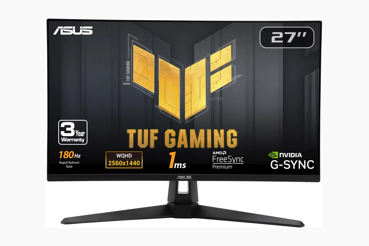 ASUS TUF Gaming 27” 1440P HDR Monitor (VG27AQ3A) – QHD (2560 x 1440), 180Hz, product image