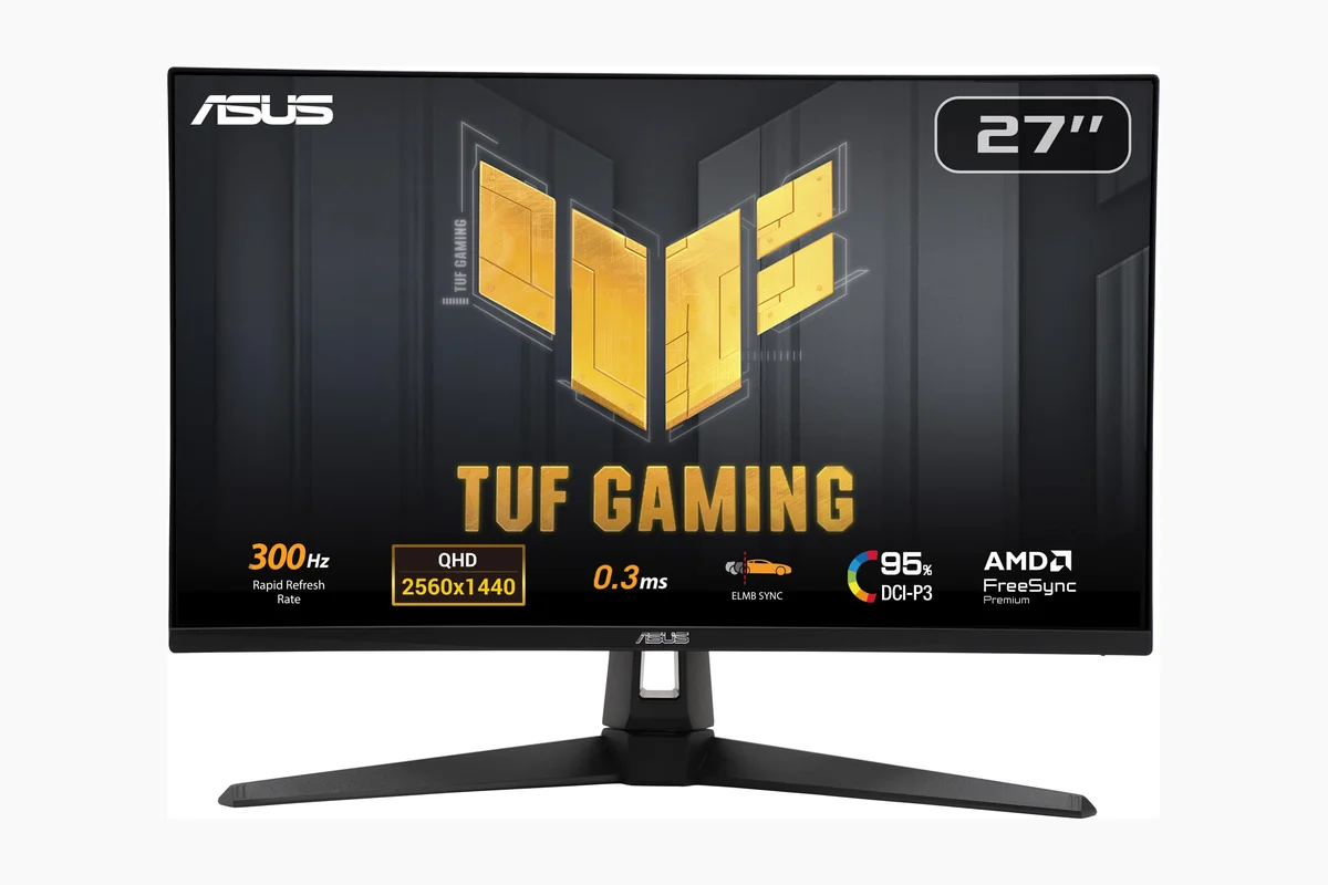ASUS TUF Gaming 27” 1440P Monitor (VG27AQM5A) - QHD (2560x1440), 300Hz, Fast IPS, Extreme product image