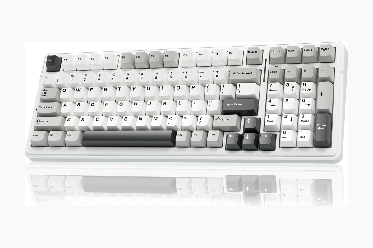 AULA F99 Wireless Mechanical Keyboard,Tri-Mode BT5.0/2.4GHz/USB-C Hot Swappable Custom Keyboard,Pre-lubed Linear Switches,RGB Backlit Computer product image