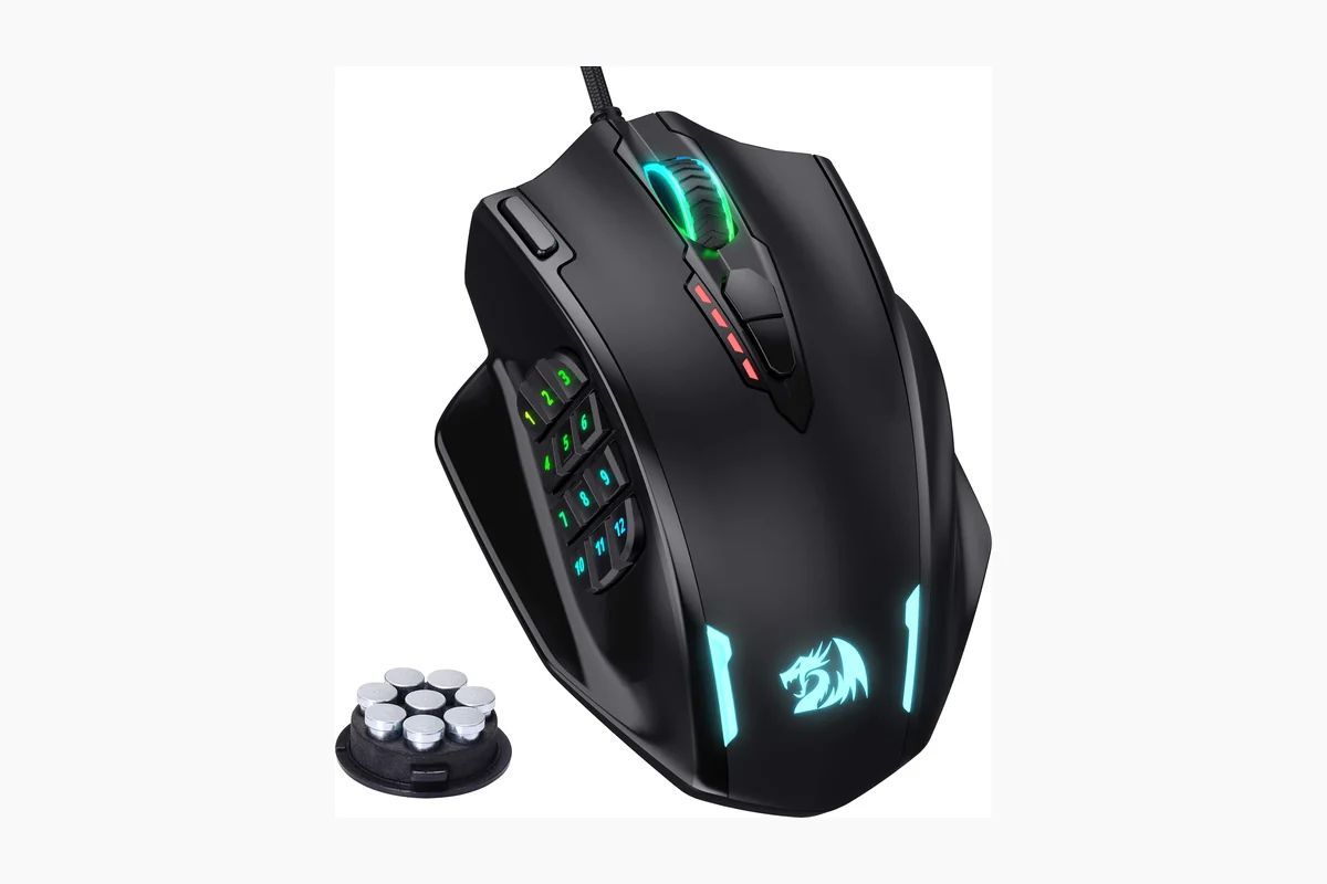 Top several Best Mouse For 4K Gaming for 2026 1 Redragon M908 Impact RGB LED MMO Gaming Mouse with 12 Side Buttons, Optical Wired product image